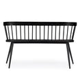 thumbnail image 6 of Bowery Hill Mango Wood Black Bench Rectangular Spindle Back 51.25"x17"x30.25" Unassembled, 6 of 8