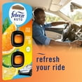 thumbnail image 3 of Febreze AUTO Air Freshener, Odor-Fighting Automotive Vent Clip, Fresh Citrus Scent, 2 Count, 3 of 8