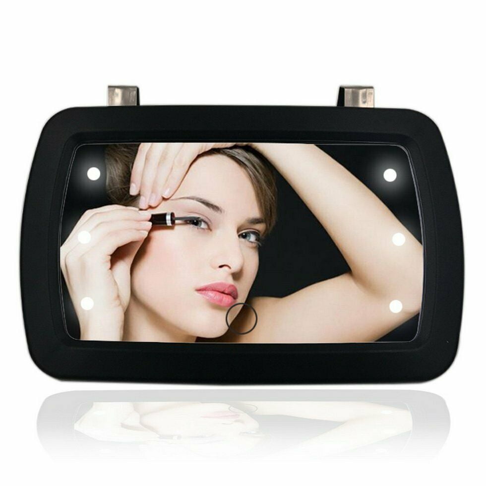 Car Visor Mirror Universal Makeup Folding Vanity Mirror Cosmetic Mirror