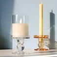 thumbnail image 2 of Glass Candle Holder Pillar Candle Stand Candlestick for Home Wedding Party Decoration (Height 3.5") for Formal Events, Wedding, Church, Holiday DéCor, Table Centerpiece Decoration, 2 of 13