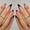style03, variant on Black French Tip Press on Nails Medium Almond Fake Nails with Black Heart Design Gold Line Stick on Nail Glossy Full Cover Glue on Nails Stiletto False Nail for Women Valentines Manicure 24pcs