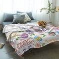 thumbnail image 2 of Yibo Thanksgiving Maple Leaves Orange Plaid Blanket Flannel Soft and Comfortable Anti-static Bed Sofa Blanket, 2 of 7