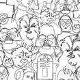 thumbnail image 2 of Star Wars Saga Line Sketches Peel And Stick Wallpaper, 2 of 18