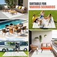 thumbnail image 4 of Sage Green Outdoor Rug for Patio/Deck/Porch, Non-Slip Large Area Rug 6 x 9 Ft, Abstract Lines Gradient Minimalist Modern Indoor Outdoor Rugs Washable Area Rugs, Reversible Camping Rug Carpet Runner, 4 of 8