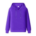 thumbnail image 5 of Sweatshirt For Men Men's Autumn Winter Casual Solid Color Hooded Sweater No Pockets Top Fall Outfits 2023, 5 of 5