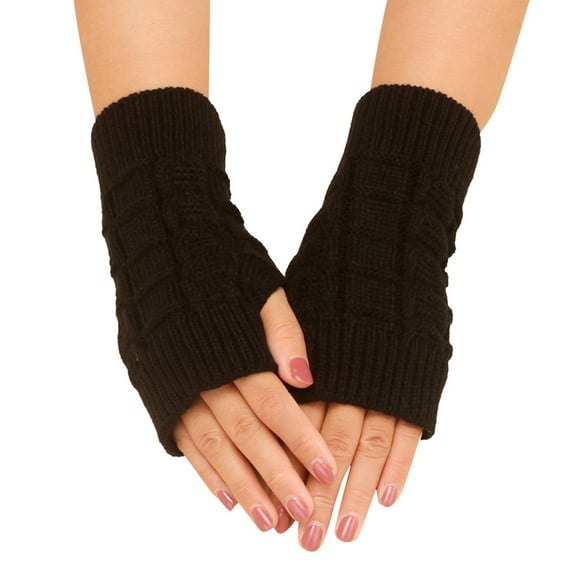 Tweang Fishnet Arm Sleeves Long Gloves Open Finger Gloves Men Mittens for Women Workout Gloves Women Fingerless Gloves for Women Typing Gloves Black One Size