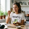 thumbnail image 4 of Womens Avogato Funny T shirt Avocado Cat Cute Face Graphic Novelty Tee for Girls Womens Graphic Tees, 4 of 9