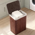 thumbnail image 6 of EcoSummer Bamboo Laundry Hamper 106L Large with Removable 4-Section Liner, Foldable Storage Basket with Lid and Handles for Bedroom, Laundry Room, Small Spaces – Brown, 6 of 8