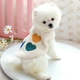 thumbnail image 4 of Dog Heart Rainbow Pattern Stitching Jacket Pet Apparel Cat Comforting Clothes, 4 of 8