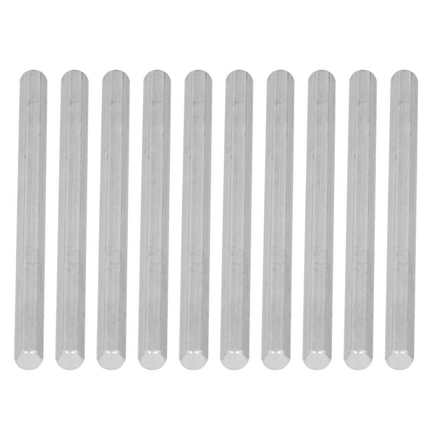 FAGINEY 10Pcs Hex Rod Bar Shaft Stainless Steel Tool for Intelligent Robots Engineering Equipment,Stainless Steel Hex Rod,Hex Rod Shaft