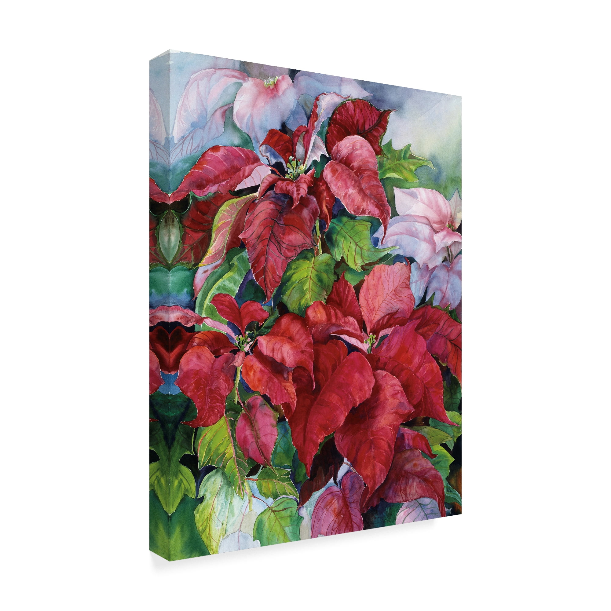 Trademark Fine Art 'Poinsettia' Canvas Art by Joanne Porter