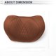 thumbnail image 5 of Almohada para reposacabezas de automóvil Unique Bargains, soporte para cuello ergonómico y cómodo, cuero Nappa, espuma de memoria, ancho ajustable, naranja, 1 pieza para conducción y viajes, 5 of 7