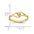 thumbnail image 4 of Auriga Fine Jewelry 10K Yellow Gold Polished AA Diamond Ring for Women Size- 6, 4 of 5