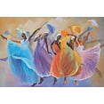 thumbnail image 2 of Unknown 24x18 White Modern Wood Framed Museum Art Print Titled - Dance Troupe, 2 of 4