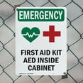 thumbnail image 5 of (2 Pack) First Aid Kit AED With Symbol OSHA Emergency Sign 10 Inch X 14 Inch Indoor / Outdoor Rust-Free Aluminum Metal Signs for Workplace, Workshop, and Construction Site, Made in the, 5 of 8