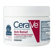 CeraVe Itch Relief Moisturizing Cream Body Lotion, Steroid-Free Treatment for Dry & Itchy Skin 12 oz