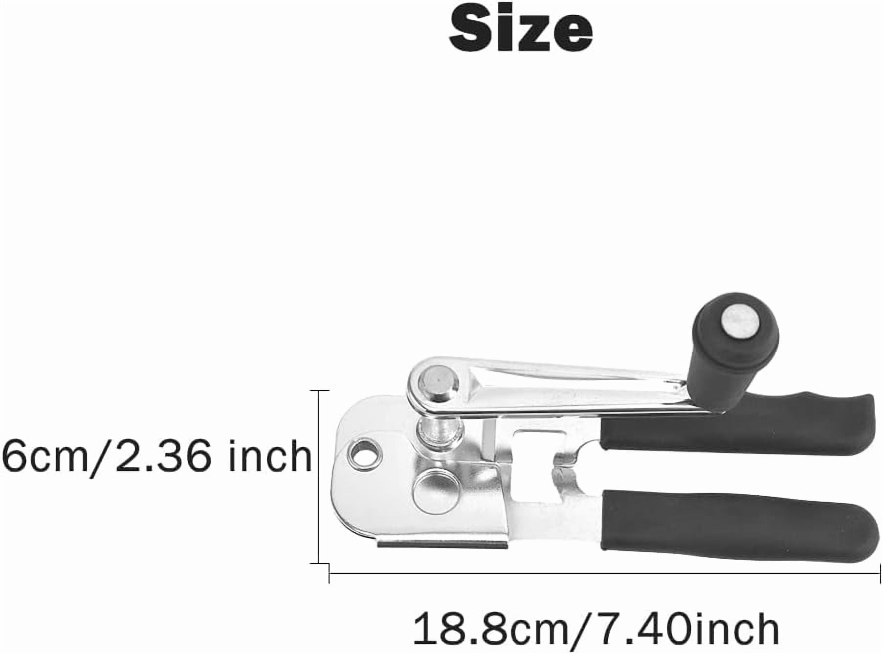 FRKSMD-Commercial Can Opener,Heavy Duty Hand Crank Can Opener,Stainless Steel Manual Can Opener,Durable Bottle Opener,Handheld Can Opener for Kitchen,Camping,Picnic,Bar,Restaurant