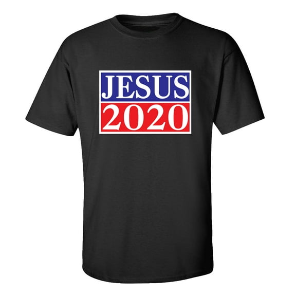 Trenz Shirt Company Jesus 2020 Christian Unisex Short Sleeve T-shirt-Black-4XL