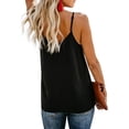 thumbnail image 3 of Camisolas sin mangas con cuello en V y botones sexys para mujer, blusas informales holgadas sin mangas, 3 of 4