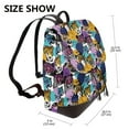 thumbnail image 2 of Disketp Retro Panther Mochila de Cuero para Mujer, Bolso de Espalda Antirrobo con Estilo para Viaje, Trabajo y Uso Diario, 2 of 4