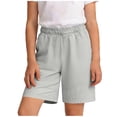thumbnail image 2 of Jinhomg Girls High Waist Shorts Wide Leg Bermuda Shorts With Pockets Kids Soft Comfy Lounge Shorts Summer Vacation Short Pants for 4-16Y, 2 of 7