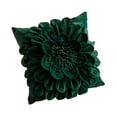 thumbnail image 5 of menolana 3D Flower Throw Pillow Cover ,Xmas Cushion Floral Cover ,19.69 x19.69 inch Flowers Pillow Case for Festival ,Couch Decoration Green Square, 5 of 8