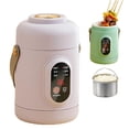 thumbnail image 1 of 500W Mini Electric Pot, 800ML Portable Rice Cooker for Office/Dorm, 6-in-1 Multifunctional Health Pot with Stainless Steel Liner, 110V Compact Stew Cooker for Noodles & Tea, 1 of 8