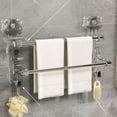 thumbnail image 3 of Riforla Sturdy and Space Saving Suction Cup Double Pole Hanging Towel Rack for Bathrooms and Kitchens Easy Installation Strong Adhesion and Versatile Use Rack CL1, 3 of 7