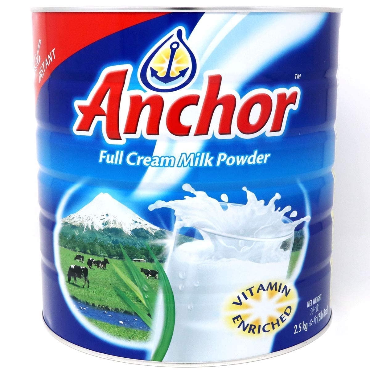 Anchor Full Cream Milk Powder - 900 gm (Pack of 12)