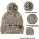 thumbnail image 3 of Gorro para mujer, hombre, gorro de invierno, gorro con puños para mujer, gorros de esquí cálidos, 3 of 5