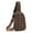 Brown, variant on Quilted Puffy Sling Bag - Adjustable Crossbody Purse with 2-Way Zipper (5 Colors)
