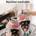 thumbnail image 5 of Rottweiler and Pioneer Flower Bathroom Rugs Mat,Non Slip Microfiber Bathroom Rug,Rubber Backing,Soft Bathroom Mats for Bathroom Floor,Tub and Shower,17x30in(43x75cm), 5 of 5
