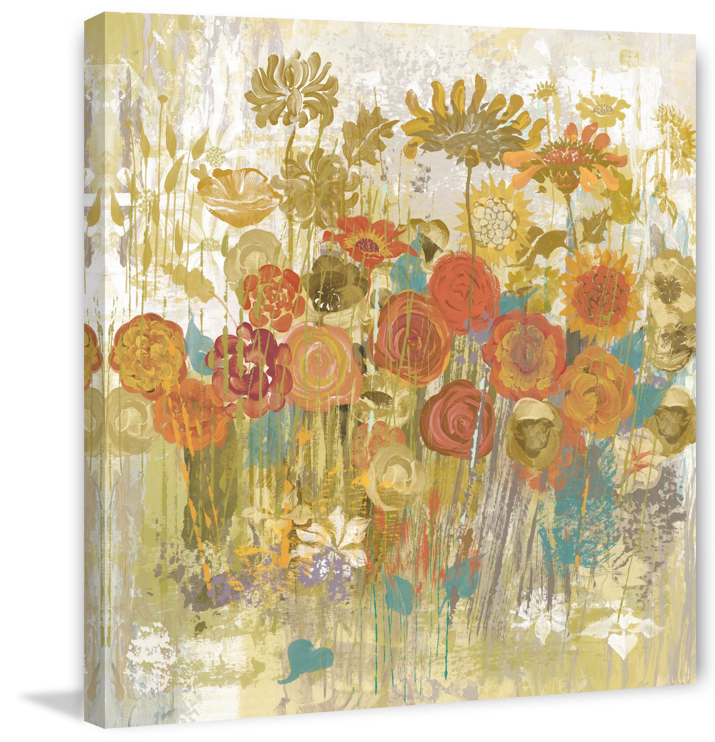 "Floral Frenzy" Painting Print on Canvas