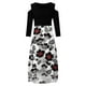 thumbnail image 4 of Vestido de fiesta de talla grande con cuello redondo y hombros descubiertos para mujer Fridja  NMB2186, 4 of 4