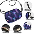 thumbnail image 3 of FORMRS Mini Crossbody Bag for Women Adjustable Rope Shoulder Casual Phone Purse, Dark Blue Jellyfish Pattern, 3 of 7