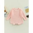 thumbnail image 2 of Bagilaanoe Newborn Baby Girl Boy Knit Rompers Sweater Long Sleeve Bodysuit 3M 6M 9M 12M 24M Infant Fall Winter One Piece Jumpsuit, 2 of 8