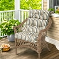 thumbnail image 2 of INTER HUT 46 x 22 in Patio High Back Cushions (Set of 2), Adirondack Rocking Chair Cushions Rocking Chair Cushion with Ties, Light Blue, 2 of 9