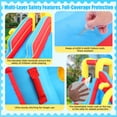 thumbnail image 4 of Adnoom Inflatable Water Slide for Bid Kids, Bounce House with Obstacle Course, Dual Pools, Slide, Basketball Hoop, Climbing Wall, Water Cannon, Jumping Castle without Blower, Water Park for Backyard, 4 of 9