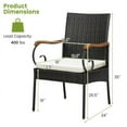 thumbnail image 3 of Aimee Lii 5 Pieces Patio Rattan Dining Set with Umbrella Hole for Poolside Backyard, Outdoor Patio Furniture, 3 of 9