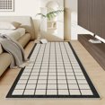 thumbnail image 2 of Light Luxury Living Room Decoration Carpet Simple Lines Bedroom Bedside Plush Carpet Rug Home Cloakroom Thicken Soft Floor Mat My Lux Decor Round, 2 of 6