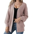 thumbnail image 4 of Women's Sweaters Under $15 Lightweight Long Sleeve Open Front Casual Lightweight Soft Knit Cardigan Sweater Outerwear, 4 of 7