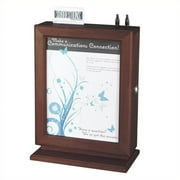 Safco Customizable Wood Suggestion Box in Mahogany