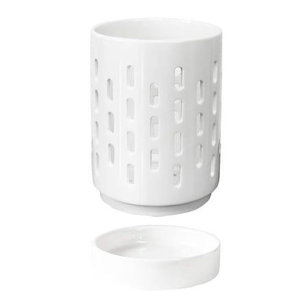 Orchid Pots with Holes,4 Inch Ceramic Orchid Pot for Repotting, Plant Pot for Repotting Orchids and Other Flowers,1 x Orchid Pots,White