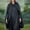 Dark Gray, variant on Xysaqa Women's Woolen Hooded Ponchos Long Cape Coat Open Front Cardigan Cloak Outwear Jacket Coat
