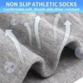 thumbnail image 4 of 6 pair Grip Yoga Pilates Socks Non Slip Barre Anti Athletic Socks with Grips for Women, 4 of 5