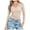 Beige, variant on kaprioy Long Sleeve Shirts for Women 2025 Fall Fashion V Neck Basics Crop Tops Slim Fitted Y2K Tops Outfits Clothes Grey, XL