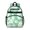 Green Daisy Flower, variant on Black Daisy Flower White Blooms Pattern Backpack for School,Cute School Bag,Schoolbag with Adjustable Shoulder Straps & Padded Back,15.25"x11.5"x5.25"
