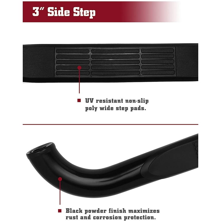 TAC 4.25" Side Steps Running Boards For Ford F150 & Super Duty Super Cab Trucks 2015-2025