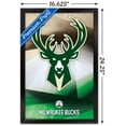 thumbnail image 5 of NBA Milwaukee Bucks - Logo 16 Wall Poster, 14.725" x 22.375", Framed, 5 of 5