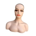 thumbnail image 4 of Cabeza de maniquí femenina realista, soporte para peluca, peluca multifuncional europea americana Estilo D, 4 of 8